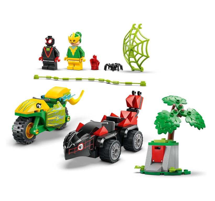Lego Marvel Perseguição de Spin e Electro Dinossauros Velocistas 11198