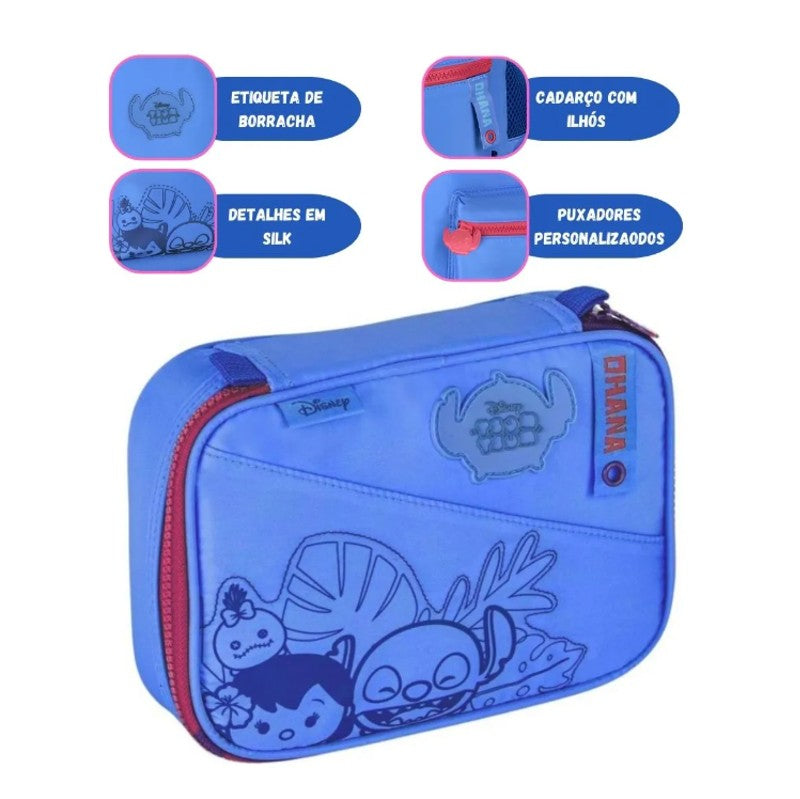 Estojo Box Tsum Tsum Stitch Disney Escolar - Clio