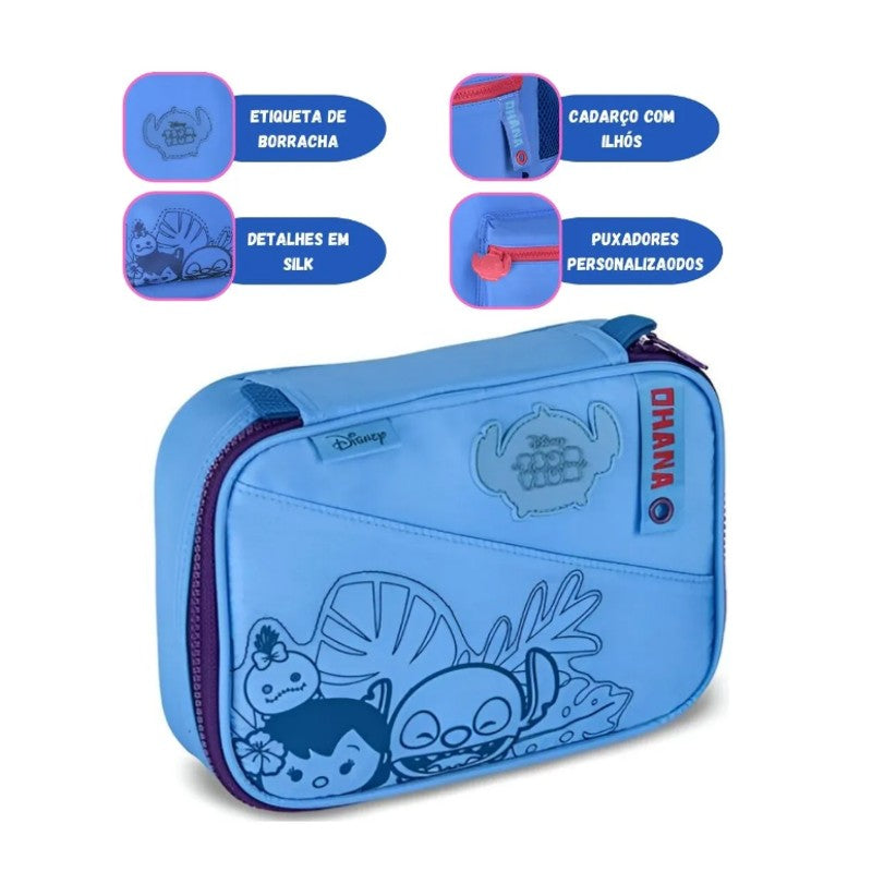 Estojo Box Tsum Tsum Stitch Disney Escolar - Clio