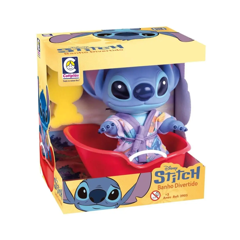 Brinquedo Stitch Banho Divertido Disney - Cotiplás