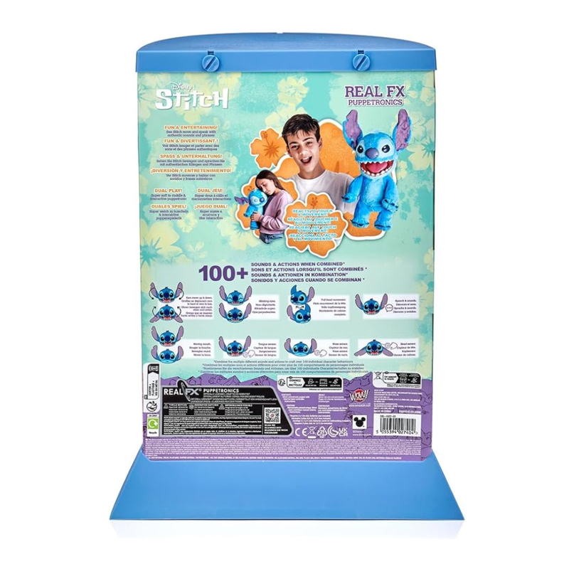 Pelúcia Stitch Robô Interativo Com Sons - Sunny