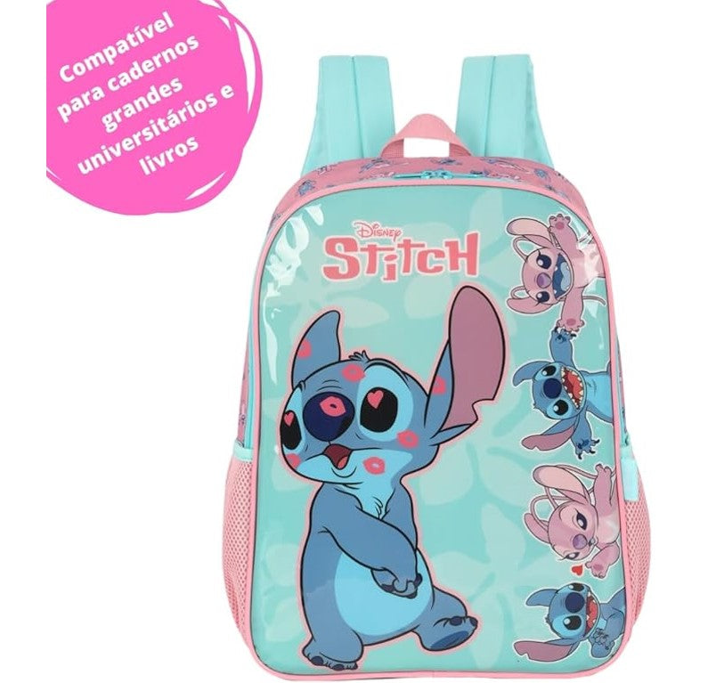 Mochila de Costas Escolar Disney Stitch Luxcel