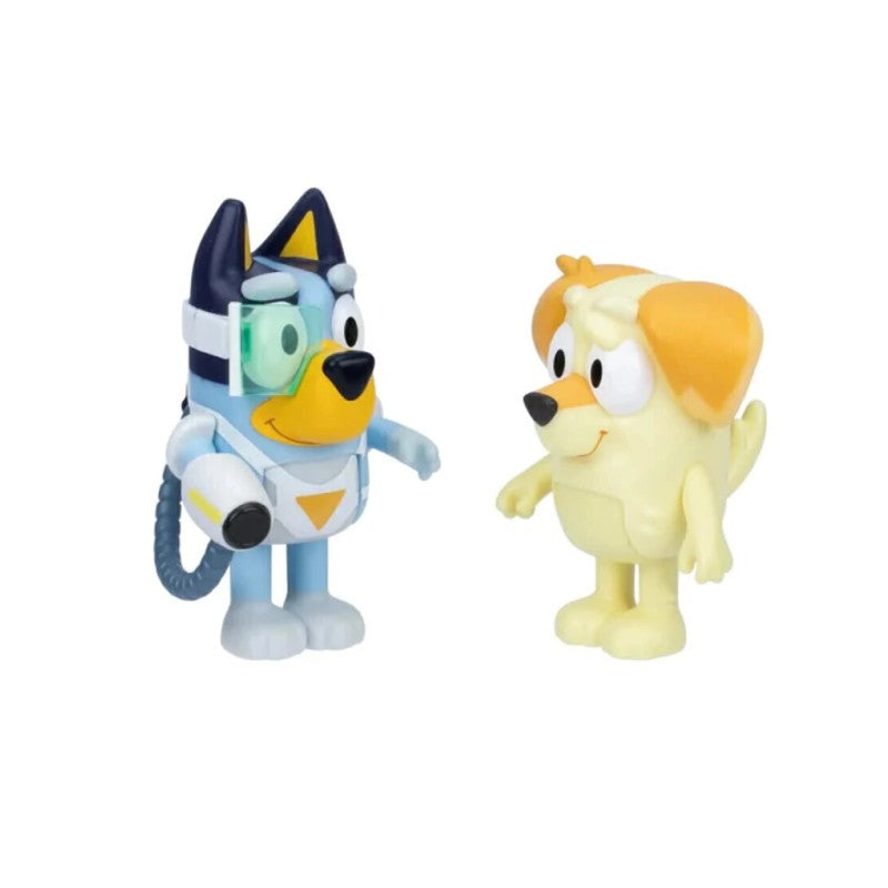 Kit 2 Bonecos Colecionáveis 6cm Bluey - Candide