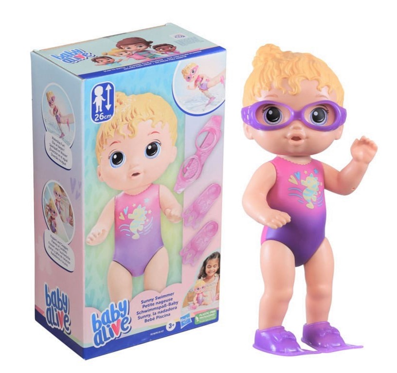 Boneca Baby Alive Bebê Piscina Loira - Hasbro