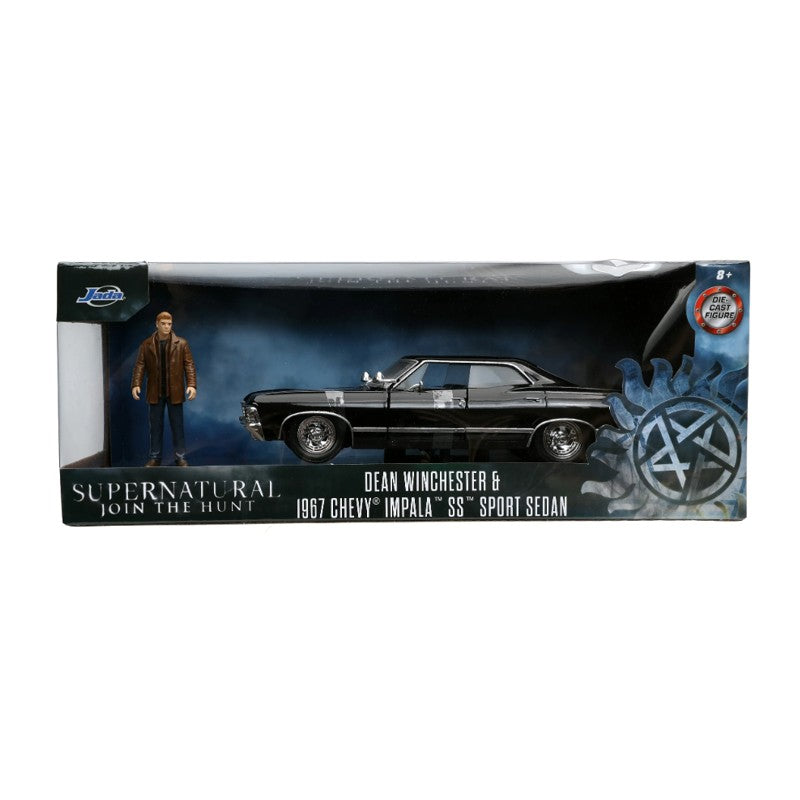 Miniatura Impala 1:24 Supernatural com Boneco Dean - Jada