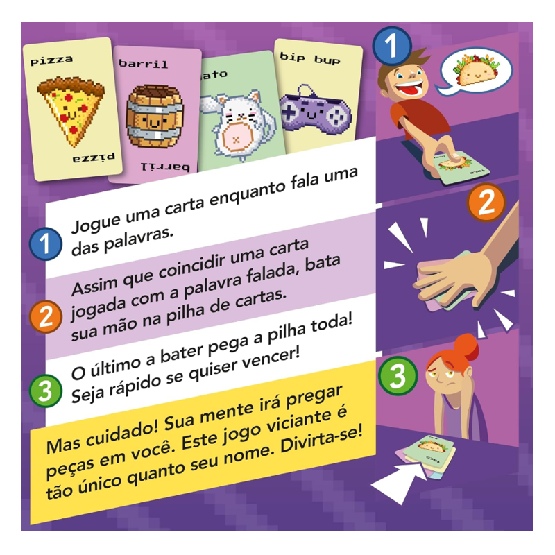 Taco Gato Cabra Queijo Pizza Edição 8-Bit - Papergames