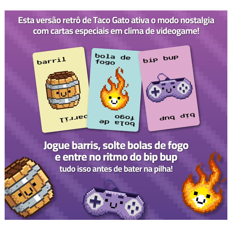 Taco Gato Cabra Queijo Pizza Edição 8-Bit - Papergames