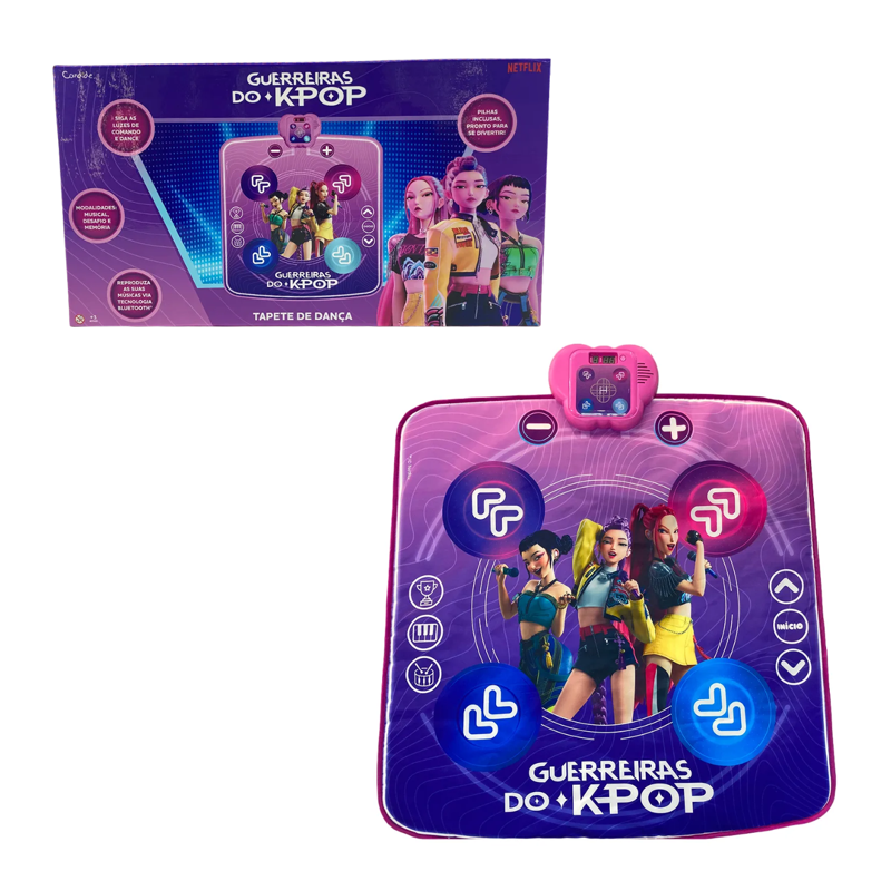 Tapete de Dança Infantil Guerreiras do K-Pop - Candide