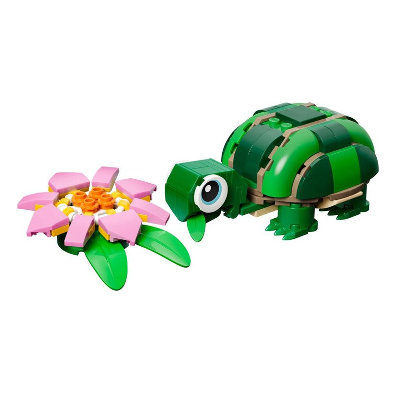 Lego Creator 3 em 1 Tartaruga com Uma Flor de Lírio-D'água - 31377