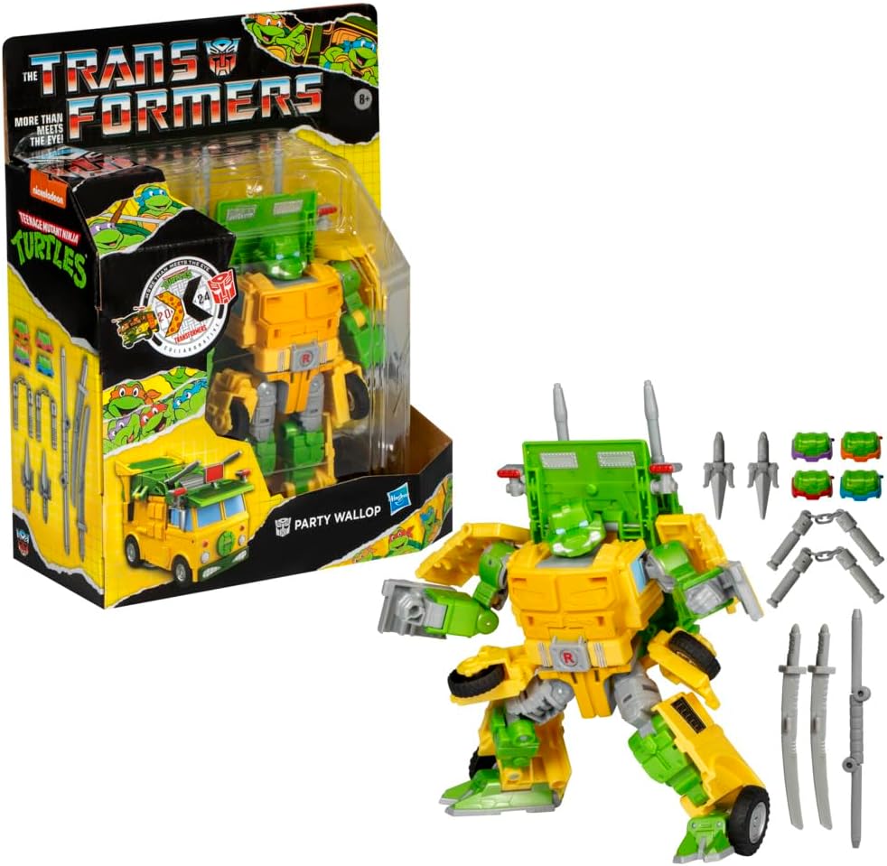 Figura Transformers Tartaruga Ninja Party Wallop - Hasbro F9656