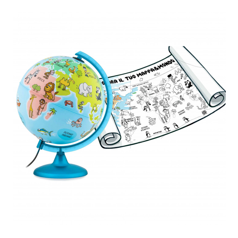 Globo Luminoso Mappa & Mondo 25 cm - Tecnodidattica