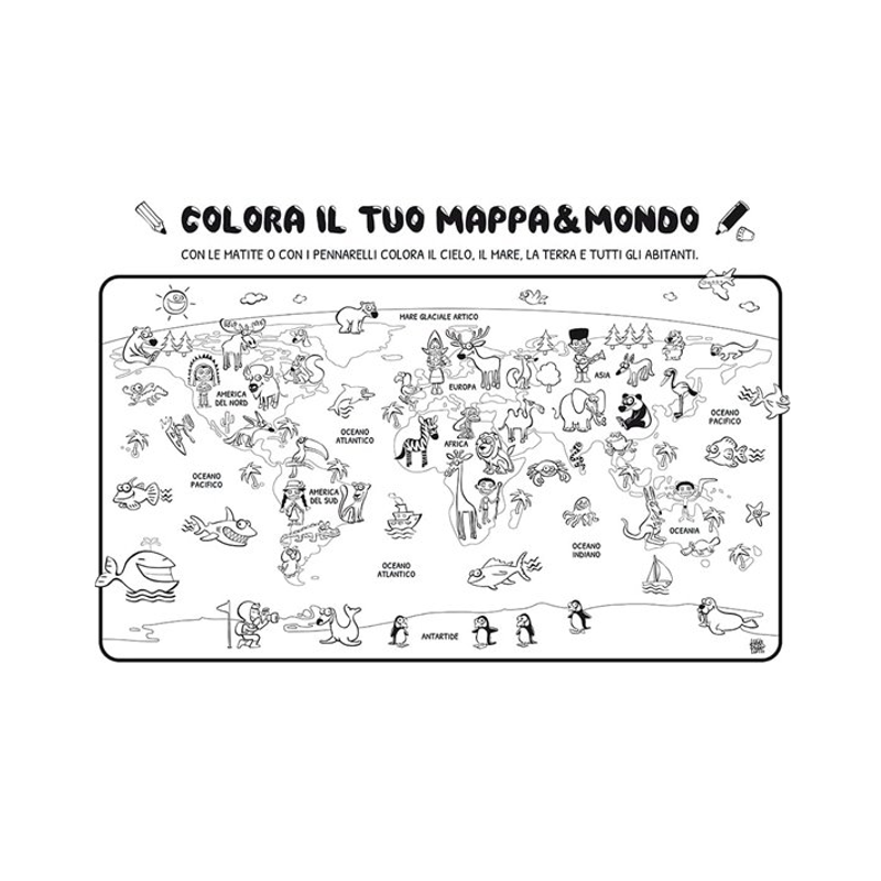 Globo Luminoso Mappa & Mondo 25 cm - Tecnodidattica