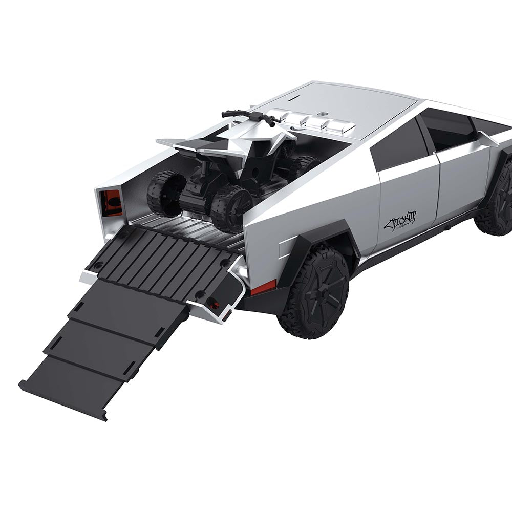 Carrinho Tesla Cybertruck com Fricção Luz e Som - Shiny Toys
