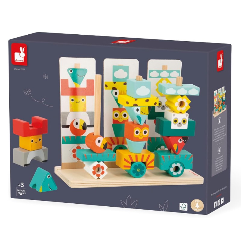 Totem de Empilhar 52 Peças Tropik - Maped