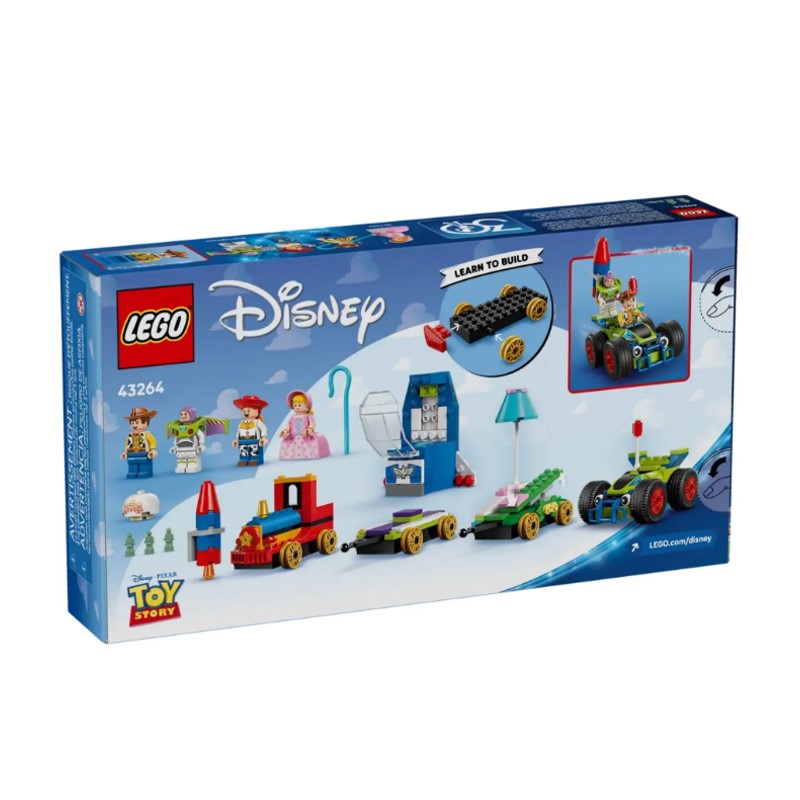 Lego Disney Trem de Celebração e Carro RC Toy Story - 43264