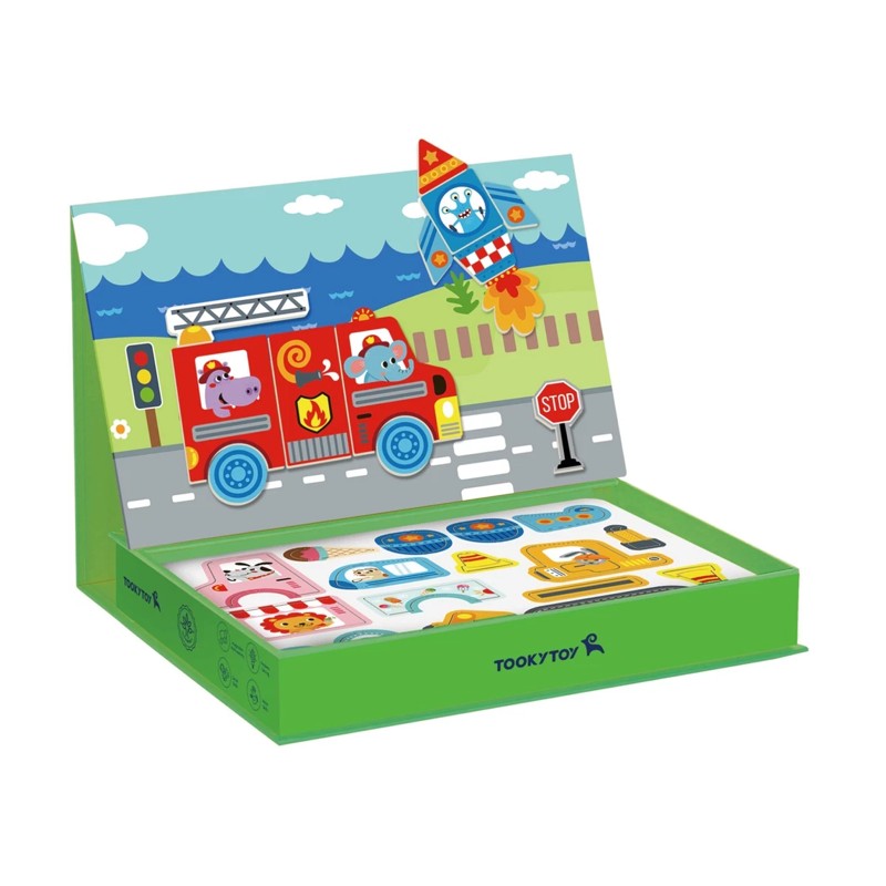 Caixa Magnética Transportes - Tooky Toy