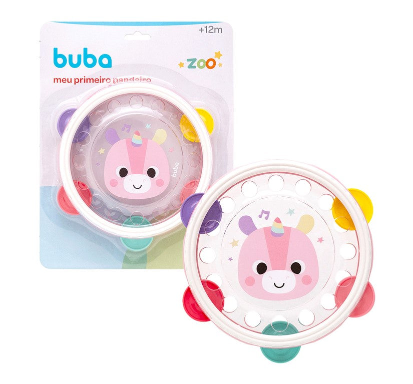 Meu Primeiro Pandeiro Brinquedo Educativo Buba Zoo Unicórnio