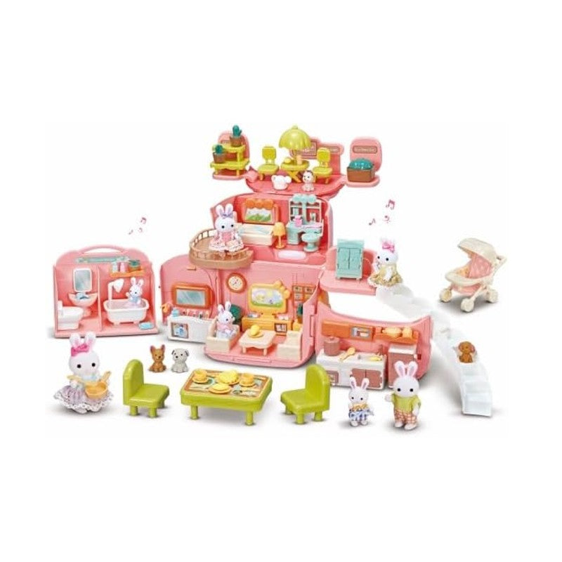 Casinha Feliz Mochila Unicórnio Com Coelhinhos - Zoop Toys