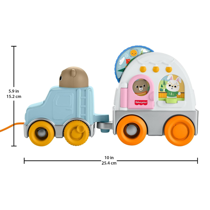 Fisher-Price Trem de Puxar/Empurrar Floresta da Amizade - Mattel