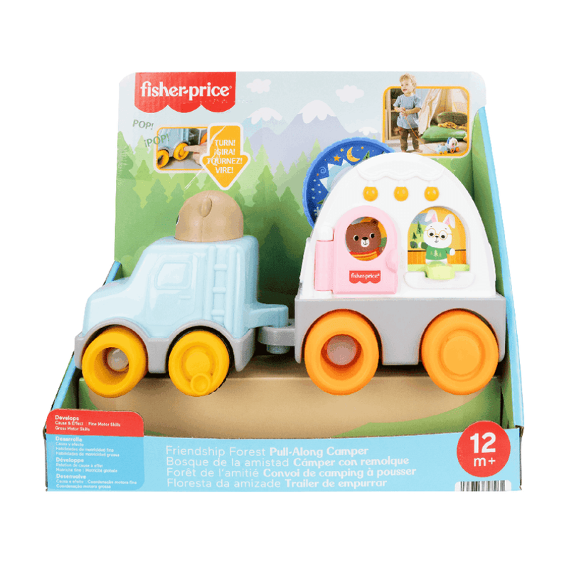 Fisher-Price Trem de Puxar/Empurrar Floresta da Amizade - Mattel