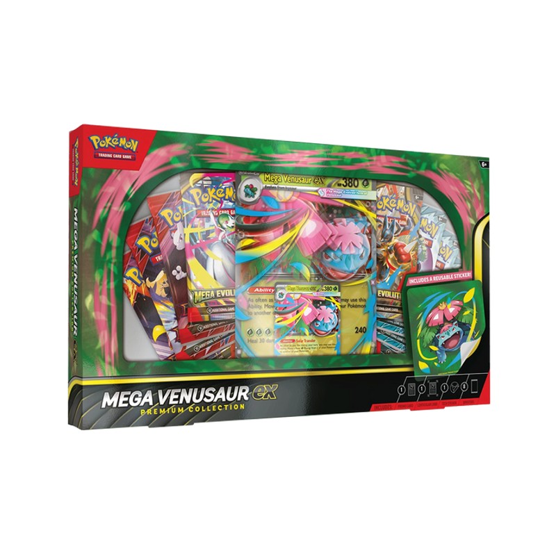 Pokémon TCG Mega Venusaur EX Premium Collection Inglês - Galapagos