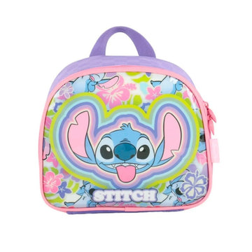 Lancheira Térmica Escolar Stitch Roxo,Rosa e Verde - Luxcel
