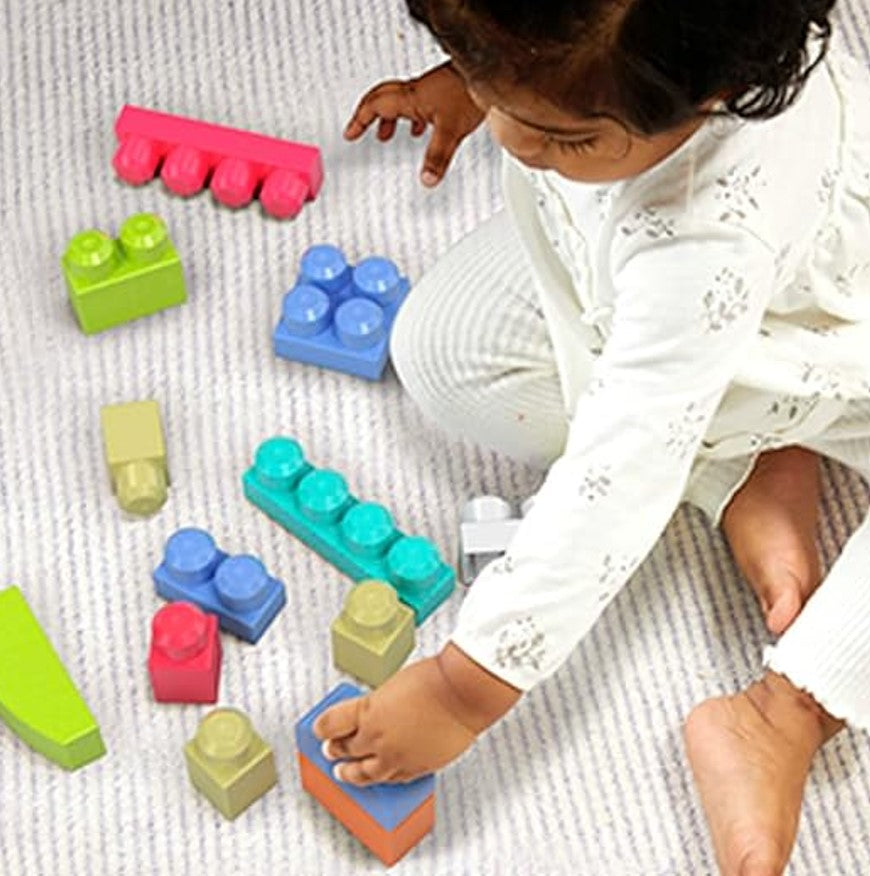 Mega Bloks Bolsa de Construção de 60 Peças Vermelho - Mattel