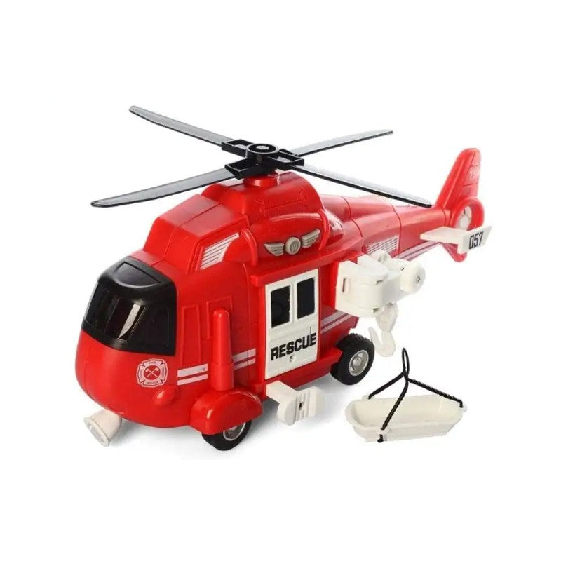 Helicóptero de Bombeiro com Fricção Som e Luz 1:16 - Brink Center