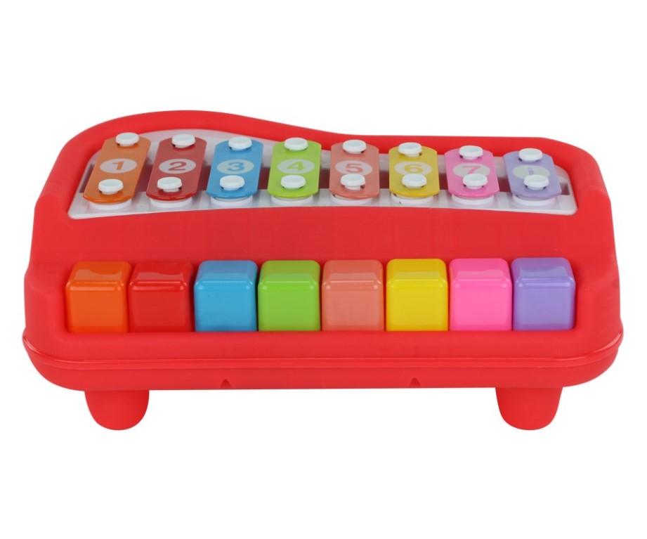 Brinquedo Musical 2 em 1 Xilofone e Piano Infantil