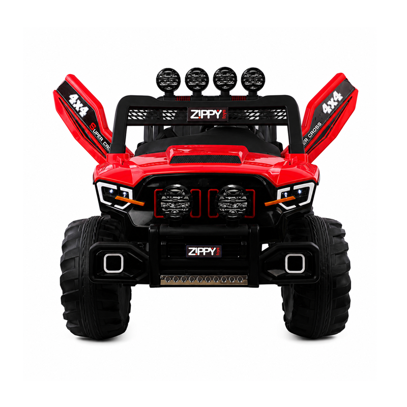 Carro Elétrico Super Cross Vermelho 12V com Controle - Zippy