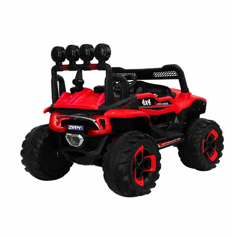 Carro Elétrico Super Cross Vermelho 12V com Controle - Zippy
