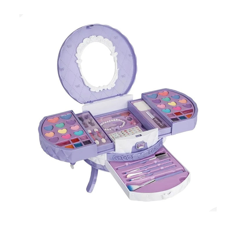 Maleta Maquiagem Infantil Rainbow Make-up Teen Violeta - Fenzza