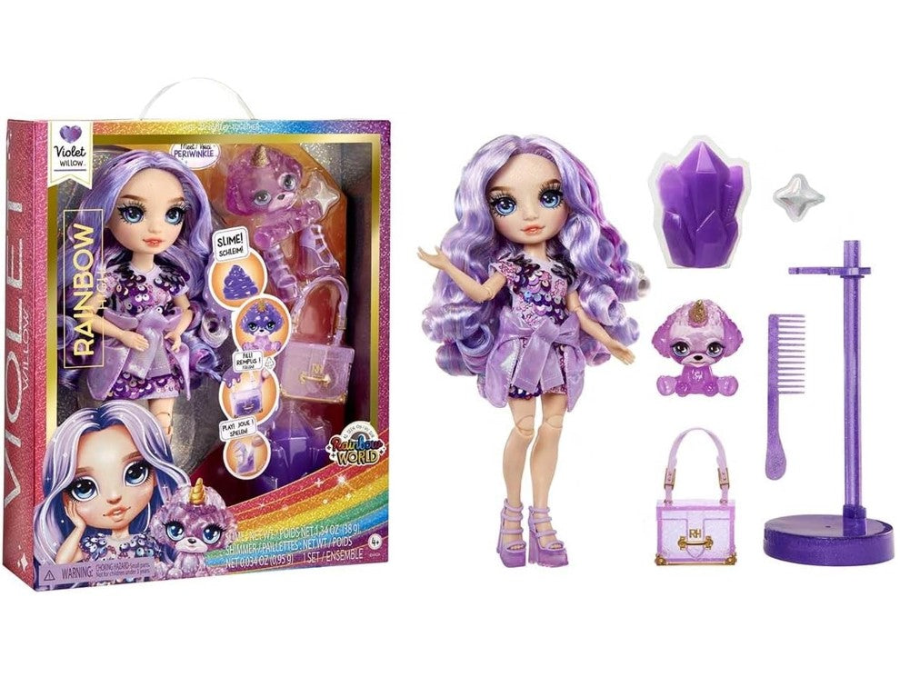 Boneca Classic Rainbow High Fashion Doll Violet 28cm