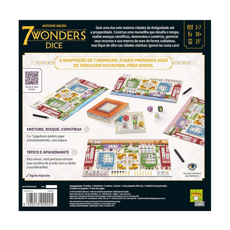 Jogo 7 Wonders Dice - Galapagos