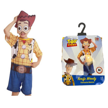 Fantasia Woody Toy Story com Máscara Tamanho M - Novabrink