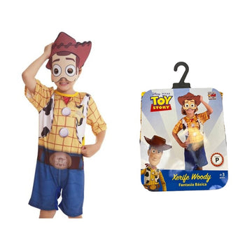 Fantasia Woody Toy Story com Máscara Tamanho P - Novabrink