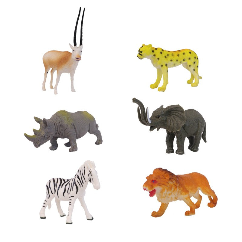 Kit com 12 Animais da Selva - Shiny Toys