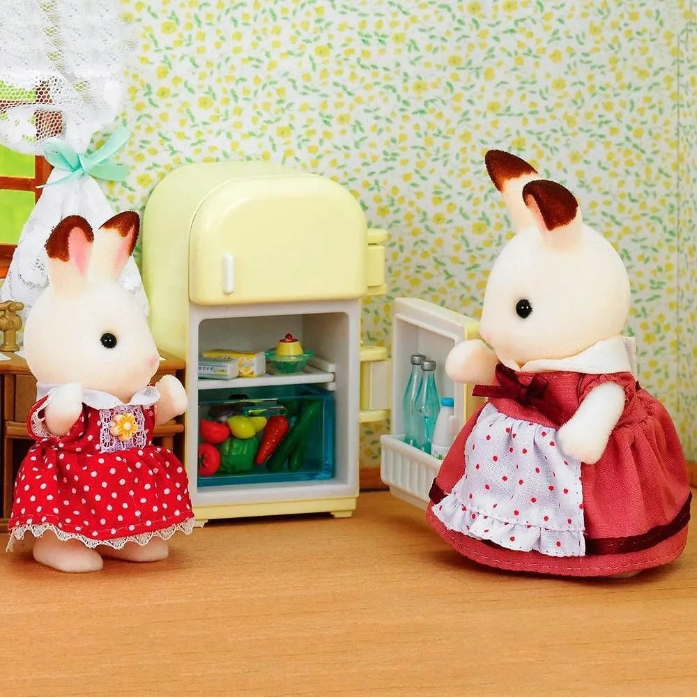 Sylvanian Families - Mãe Coelho Chocolate E Geladeira